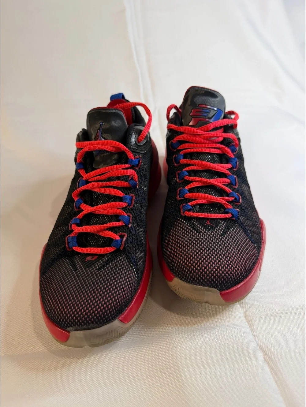 Jordan CP3.X Basketball Shoes Black Red Blue Size 10